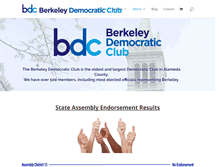 Tablet Screenshot of berkeleydemocraticclub.com